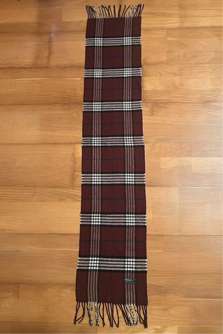 Burberrys Scarf Red Nova Check - 100% Lambswool