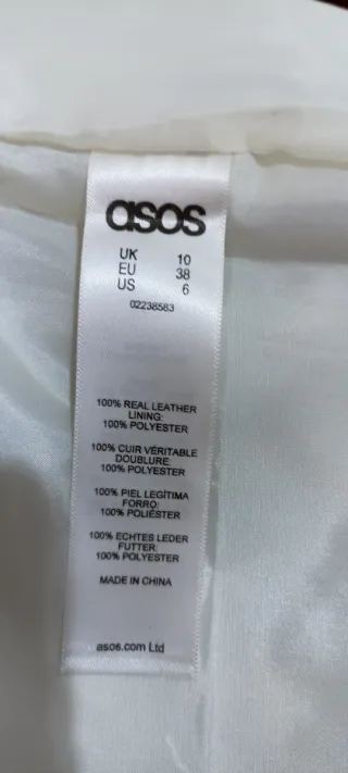 Pantaloni in vera pelle beige