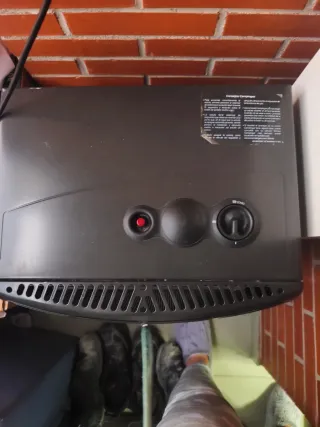 Estufa de gas Campingaz negra,usada de un mes