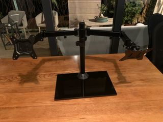 Soporte Doble Monitor Negro