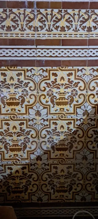 Azulejo antiguo original Ramos Rejano Triana