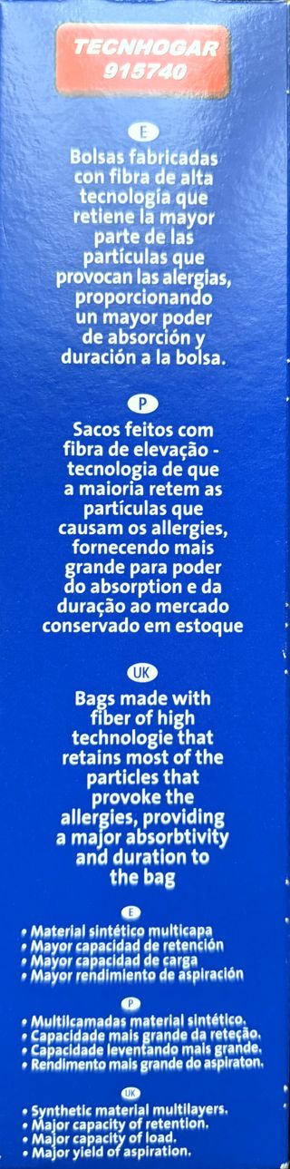 BOLSA ASPIRADOR AEG 915740