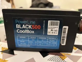 Fuente Alimentación CoolBox BLACK500 500W