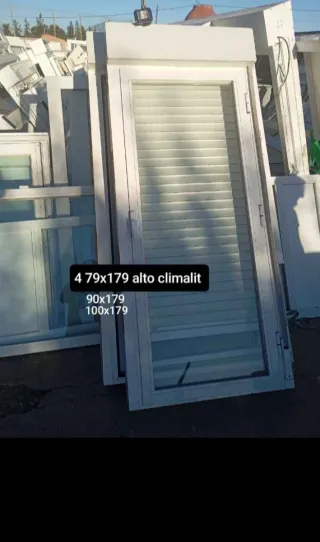 Ventana aluminio 79x179 alto climalit