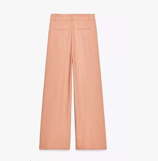 Pantalones Zara anchos rosa