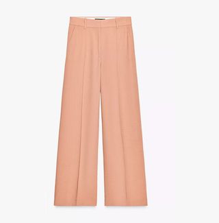Pantalones Zara anchos rosa