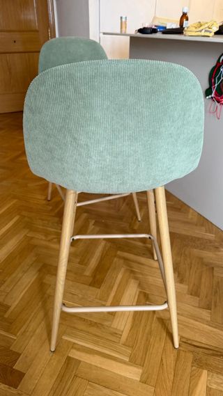 Taburete Alto Sklum Tela Madera