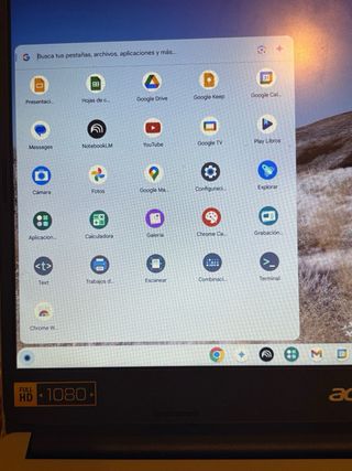 Portátil Acer Negro/Plateado, usado pocas veces