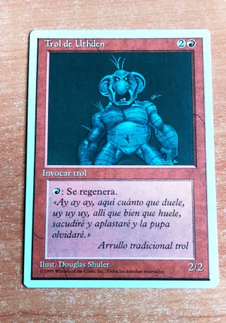 Carta Magic Troll de Uthden cuarta edición