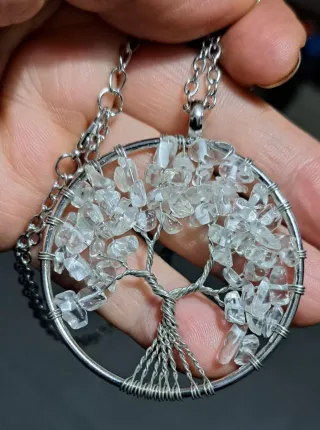 Pendente Albero della Vita Cristalli di Rocca