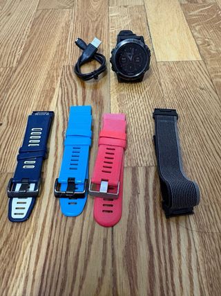 Garmin Fenix 5X Sapphire Negro +Correas +Cargador