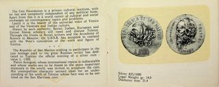 San Marino 1000 Lire Argento Tolstoj 1978