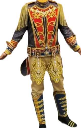 Traje Carnaval Botones Hotel Talla Única