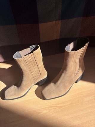 Botines serrage Pull&Bear Marrones Piel autentica