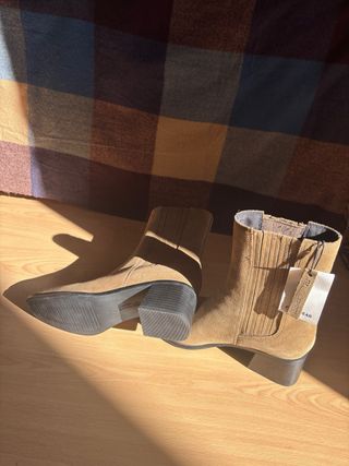 Botines serrage Pull&Bear Marrones Piel autentica