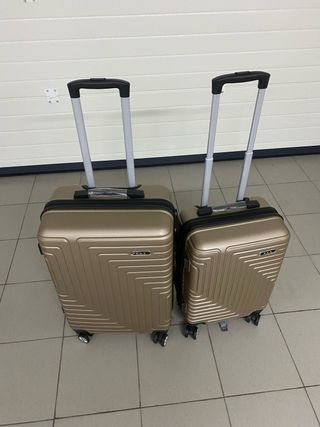 Conjunto 2 Malas Viagem R&X Douradas