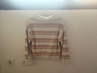Jersey Mango Rayas Beige y Rosa Talla M