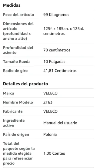 Scooter Veleco ZT63 Negro eléctrico