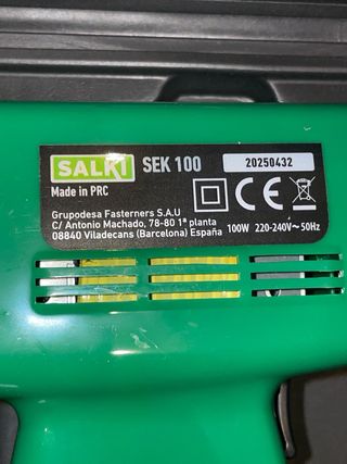 Soldador de estaño SALKI SEK 100 100W NUEVO