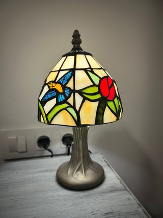 Lampada Tiffany in Cristallo e Metallo