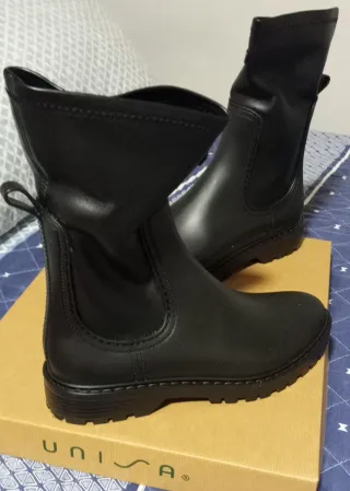 Botas de agua Unisa negras