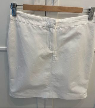 Minifalda blanca mujer. Talla 40