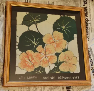 Quadretto Ananda Abeykoone stile batik