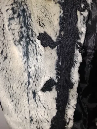 Chaleco de vestir invierno gris y blanco