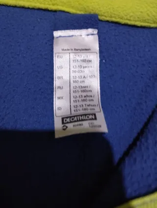 Polar niño azul con cremallera