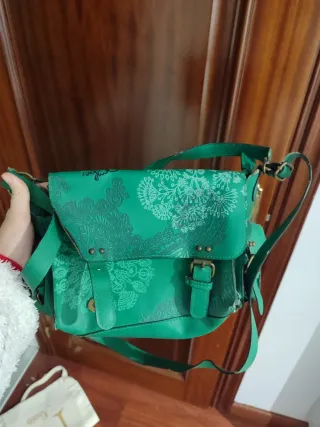 Bolso Desigual verde estampado