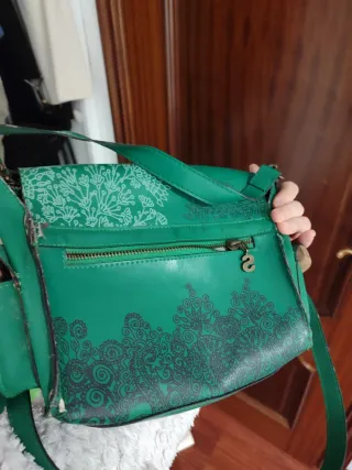 Bolso Desigual verde estampado