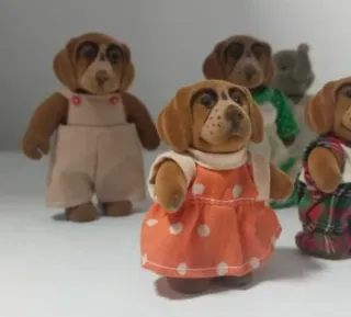 Familia Perros Sylvanian Años 80