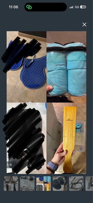 Pack:Cinchas, bocados, sudaderos, salvacruz,cascos