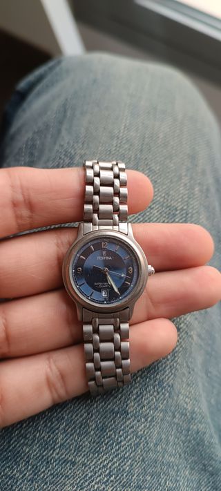 Reloj Festina Titanio Mujer Azul Plateado