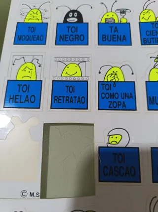 Pegatinas divertidas con frases