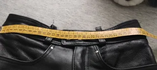 Pantalón cuero mujer vintage gótico 34 motero