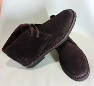 Botas de hombre de ante marrón