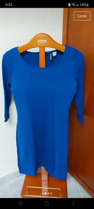 Vestido H&M azul talla 38