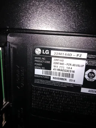 TV LG 22 Negra