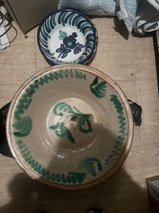 Lebrillo antiguo de cerámica