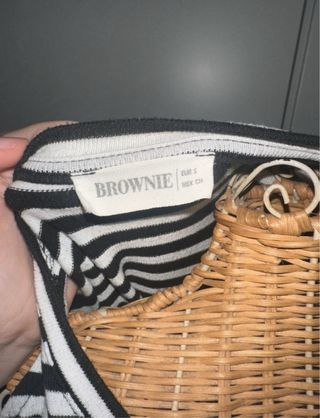 Camiseta larga rayas hombros descubiertos