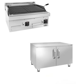 Parrilla GGM Gastro 14kW + Piedra Volcánica