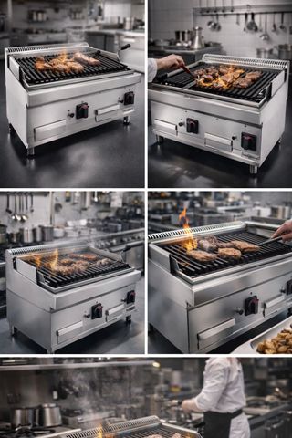 Parrilla GGM Gastro 14kW + Piedra Volcánica