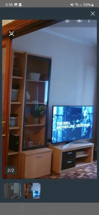 Mueble TV con cajones y estante