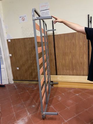 Somier de láminas madera y metal