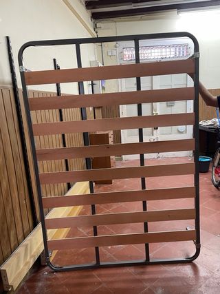 Somier de láminas madera y metal