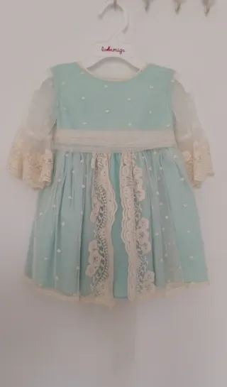 Vestido verde menta Laormiga T2