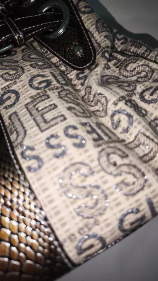 Bolso Guess Vintage Glitter & Python