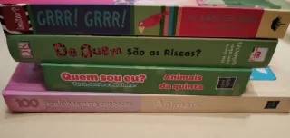 Livros Infantis Em Cartão de Animais Usados