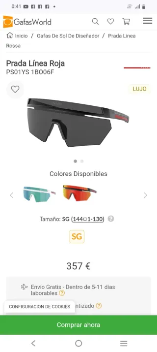 Gafas Prada Línea Rosa